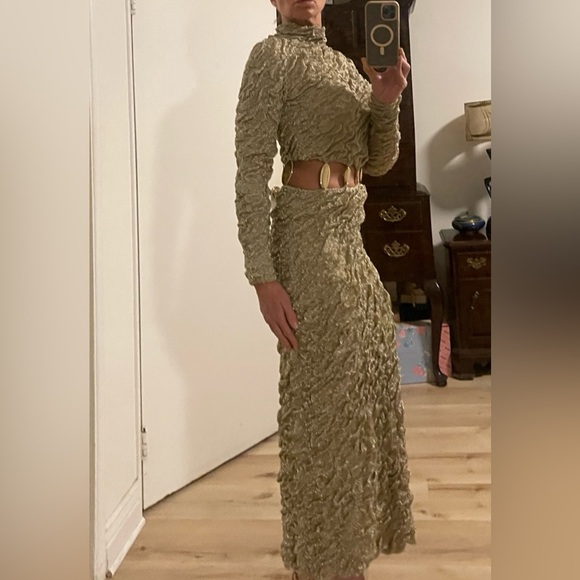 Simkhai Karissa metallic gown - NWT- size small - Picture 6 of 16